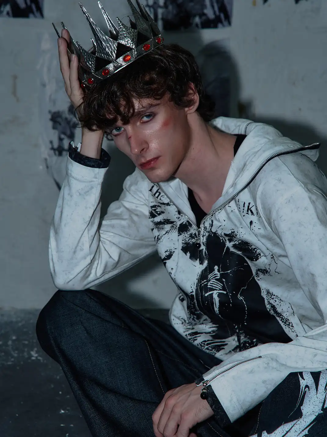 PAIKI | Print Zip-Up Hoodie