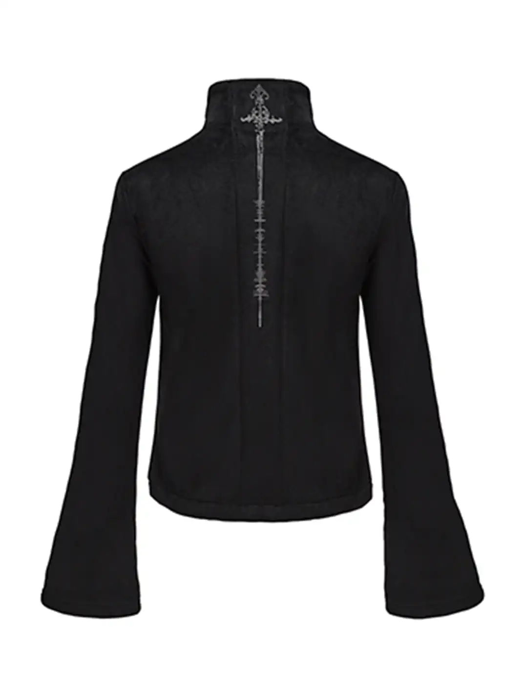 PAIKI | Skull Singer & Music Note Velvet Zip Jacket