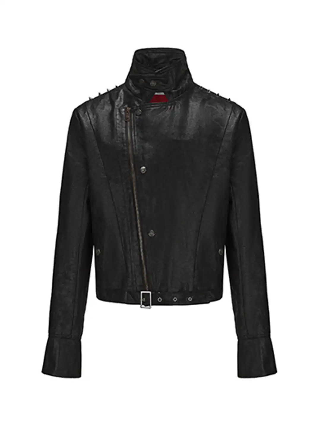 PAIKI | Skull Headphones Leather Jacket