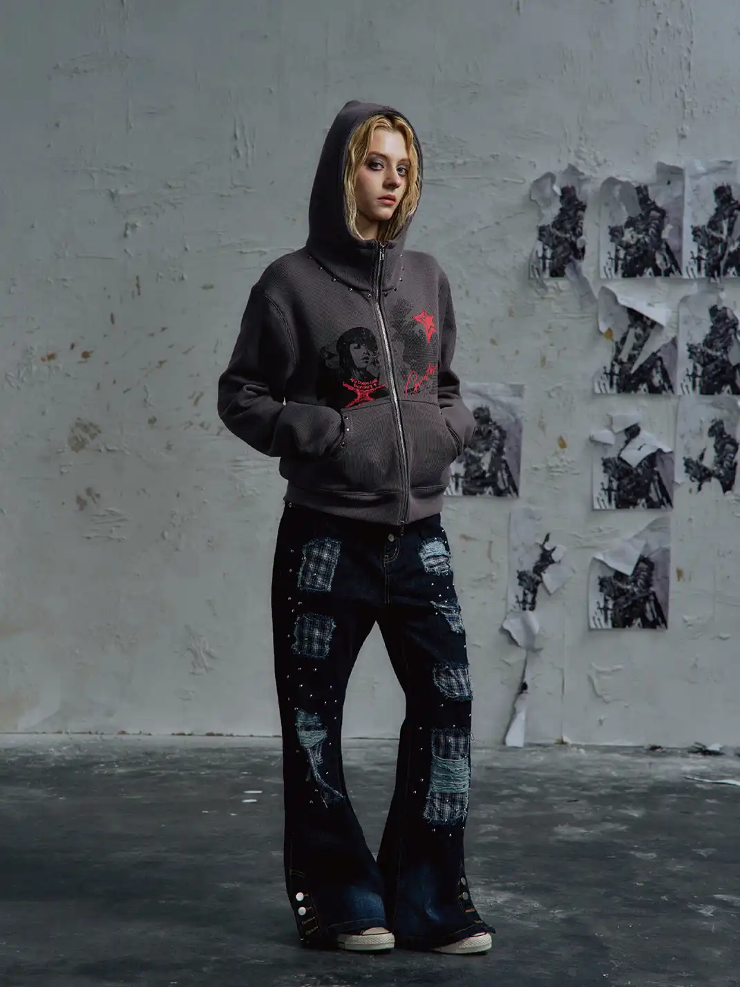 PAIKI | Studded Visual Culture Hooded