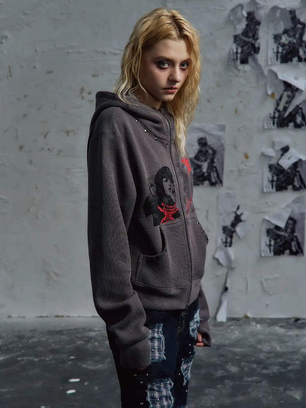 PAIKI | Studded Visual Culture Hooded
