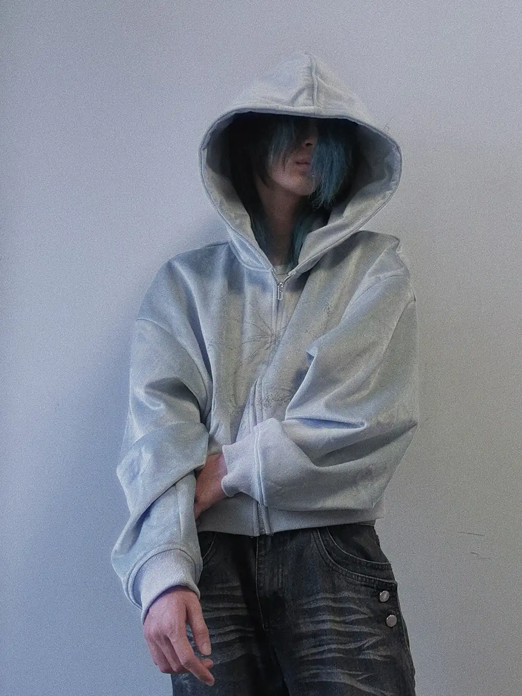 PAIKI | Light Sorcerer Zip-Up Velvet Hoodie