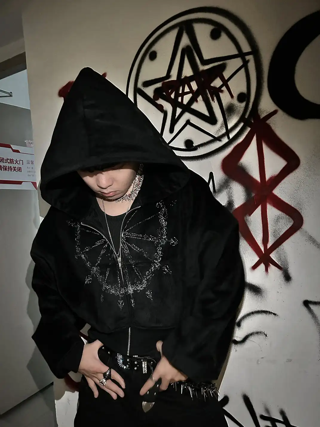 PAIKI | Light Sorcerer Zip-Up Velvet Hoodie
