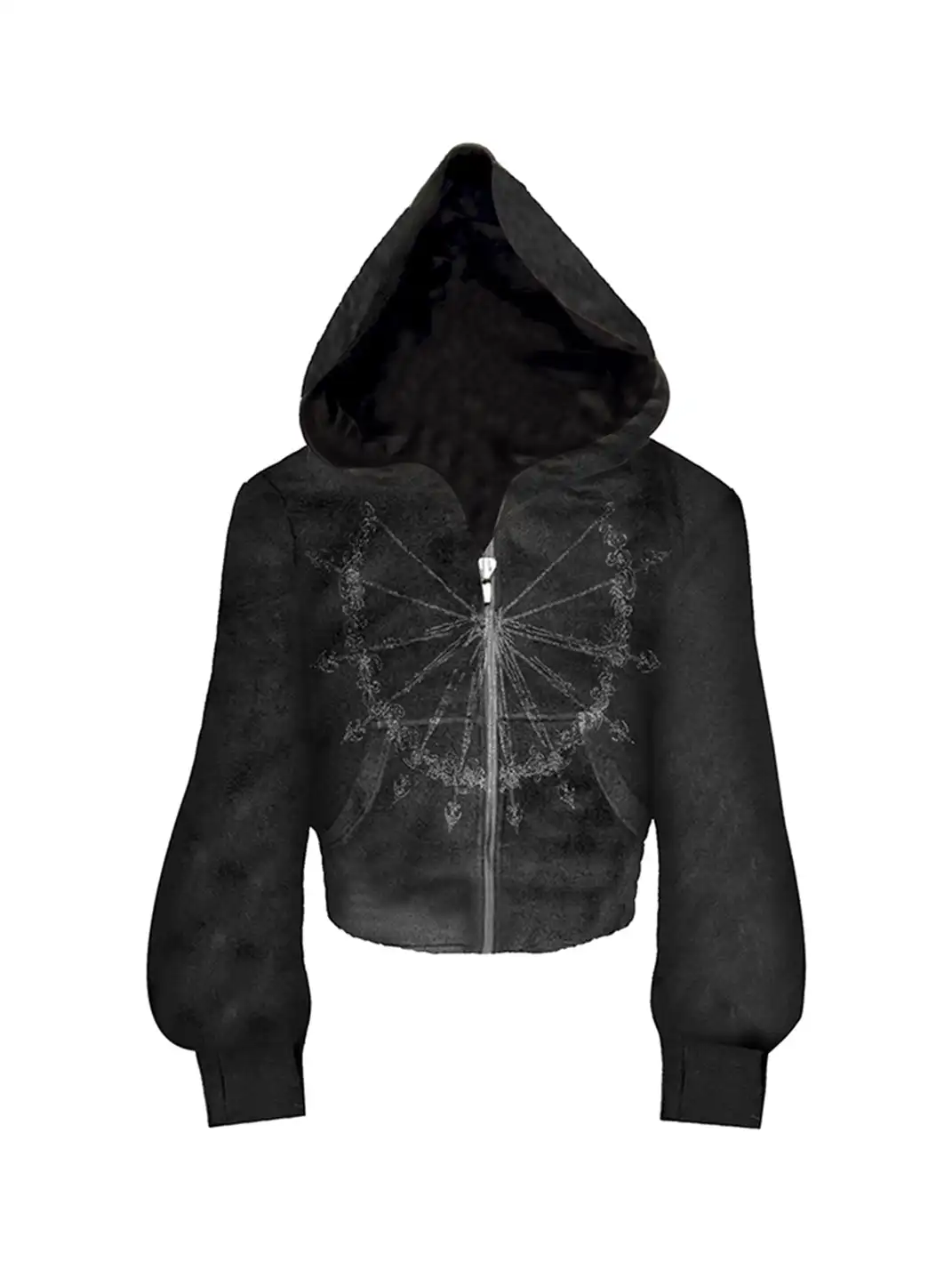 PAIKI | Light Sorcerer Zip-Up Velvet Hoodie