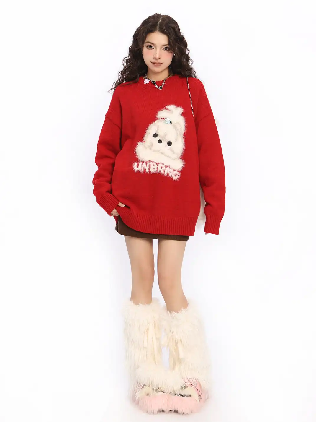 BIGGOLD | Cute Plush Dog Knit Sweater
