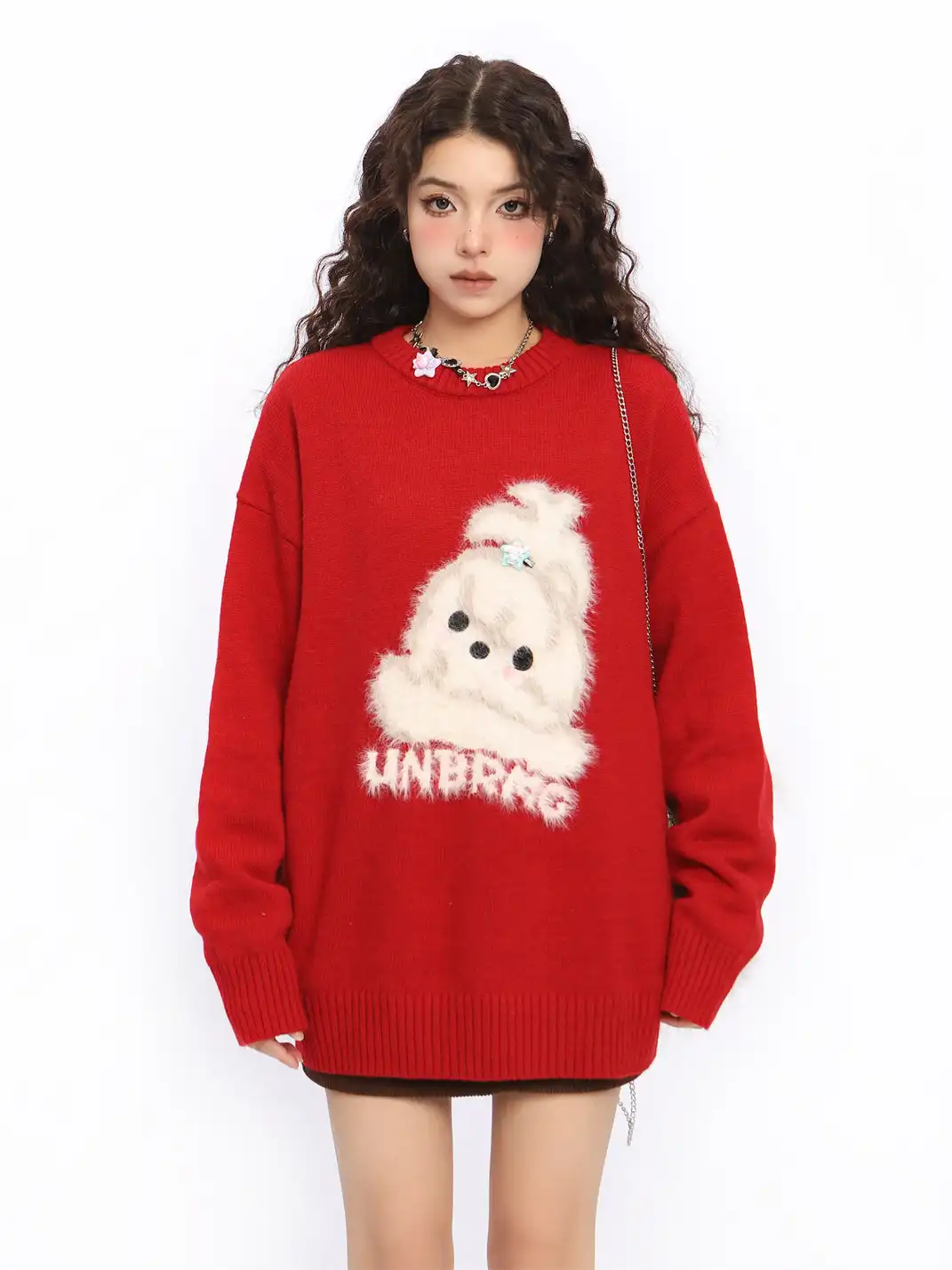 BIGGOLD | Cute Plush Dog Knit Sweater