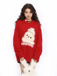 BIGGOLD | Cute Plush Dog Knit Sweater
