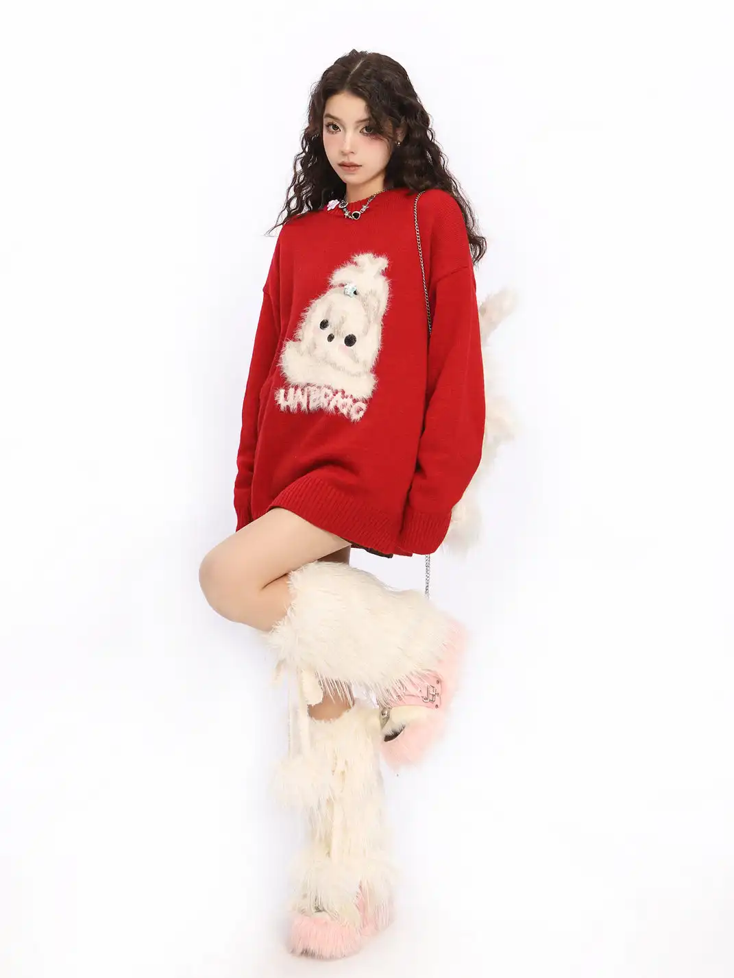 BIGGOLD | Cute Plush Dog Knit Sweater