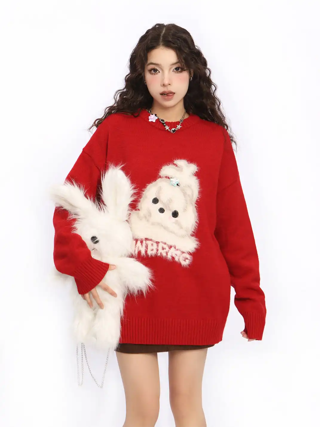 BIGGOLD | Cute Plush Dog Knit Sweater