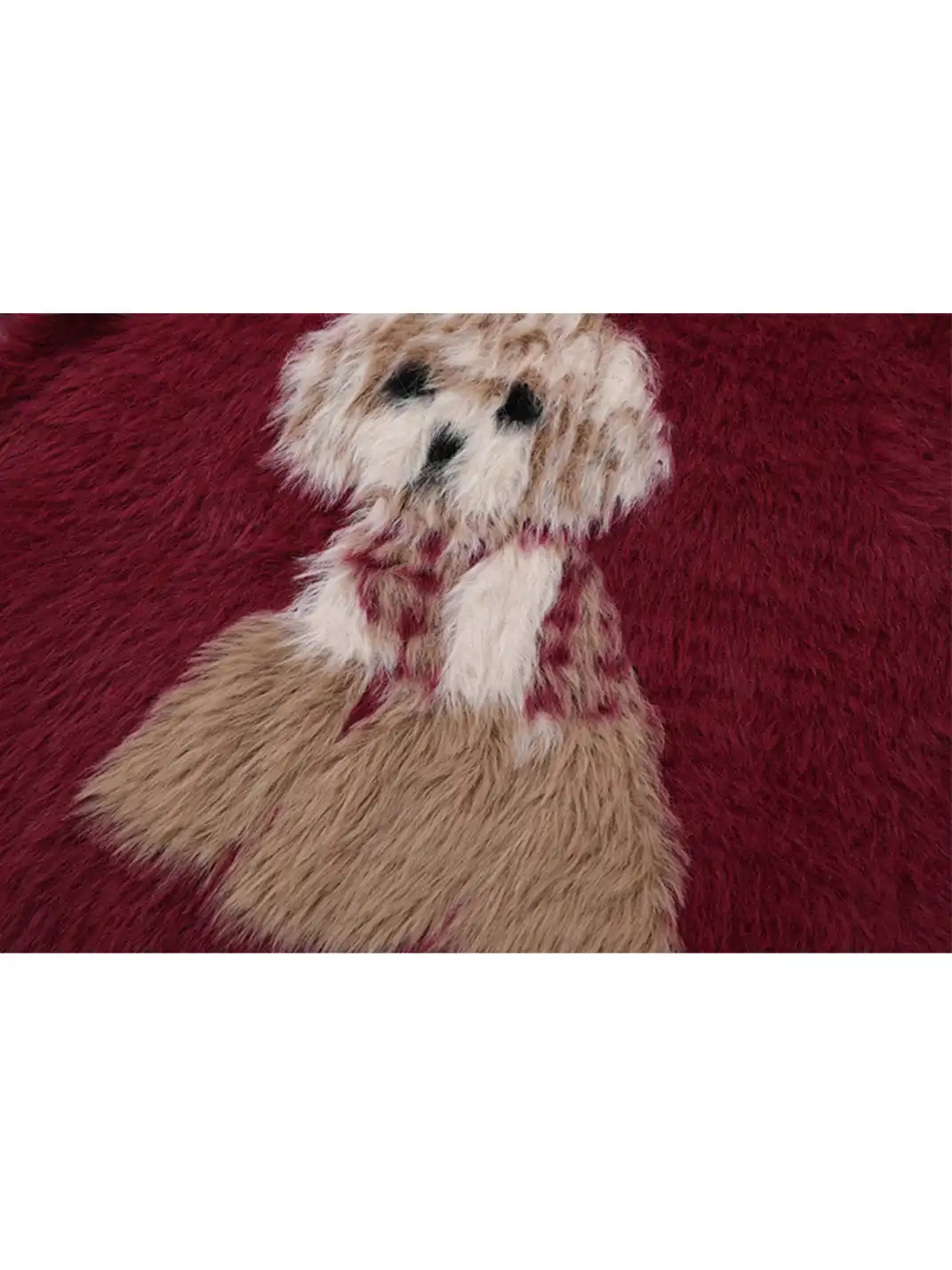 BIGGOLD | Red Christmas Dog Mohair Sweater