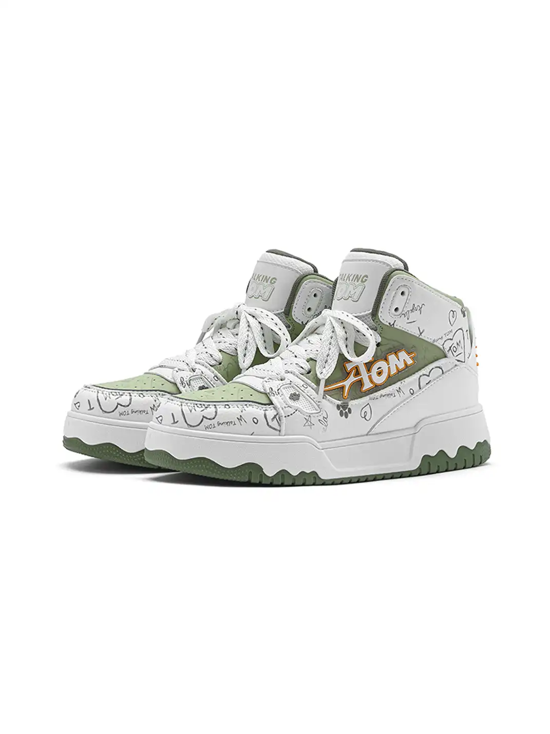 TALKING TOM | Graffiti High-Top Sneakers