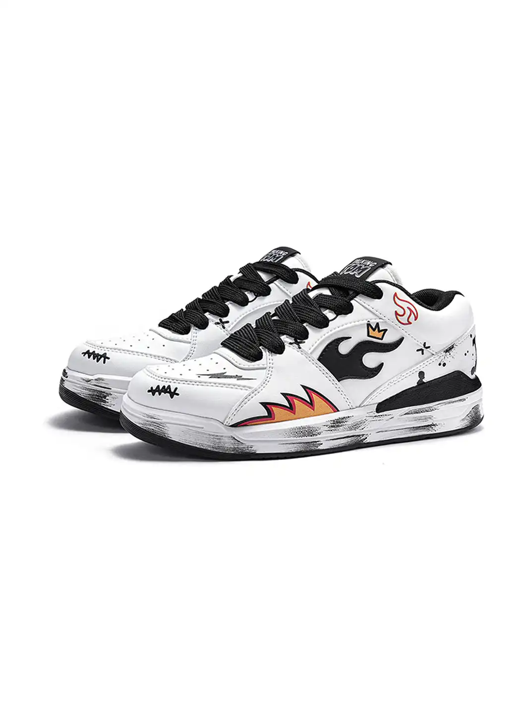 TALKING TOM | "Flame" Scuffed Sneakers