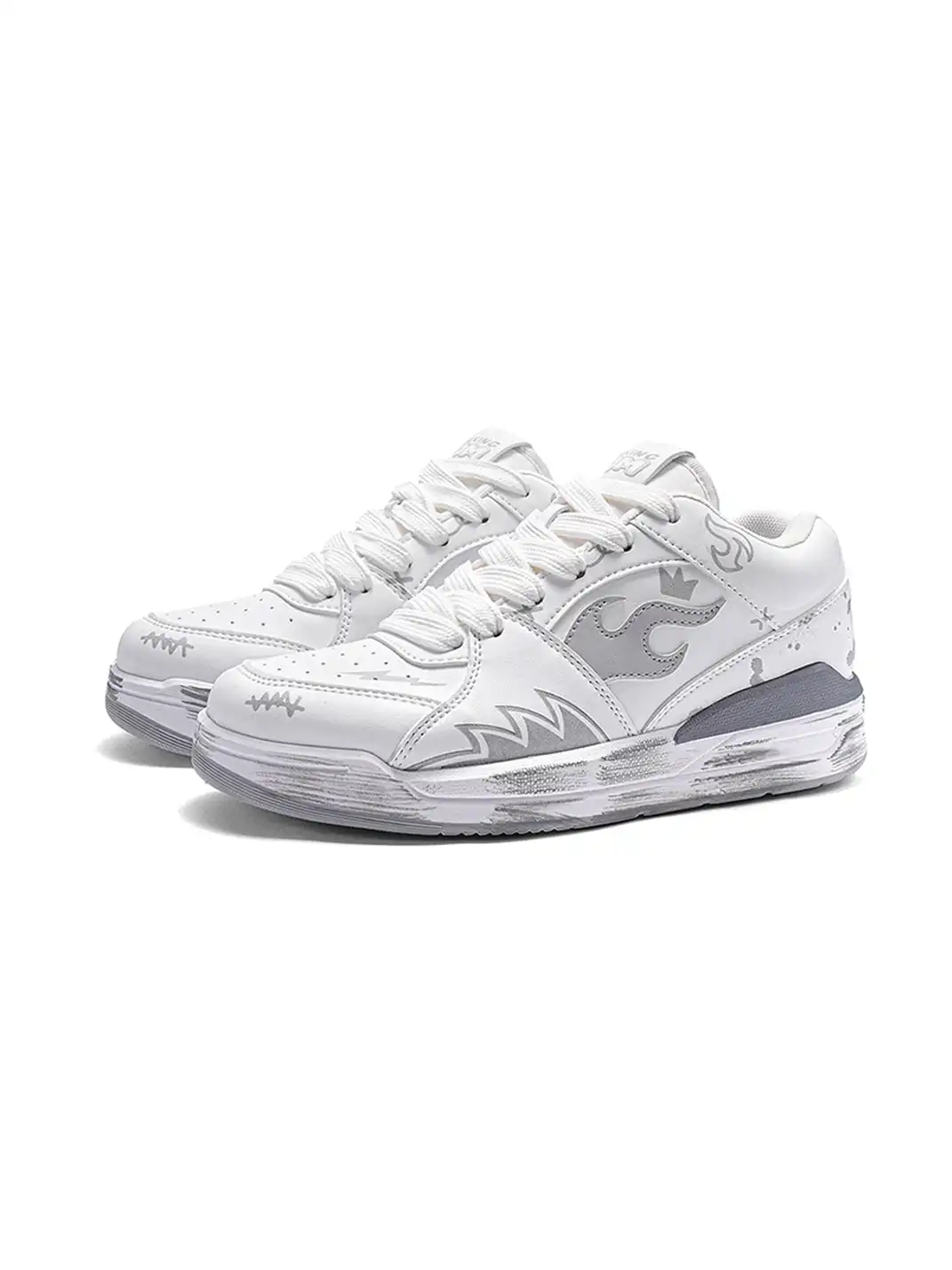 TALKING TOM | "Flame" Scuffed Sneakers