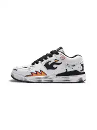 TALKING TOM | "Flame" Scuffed Sneakers