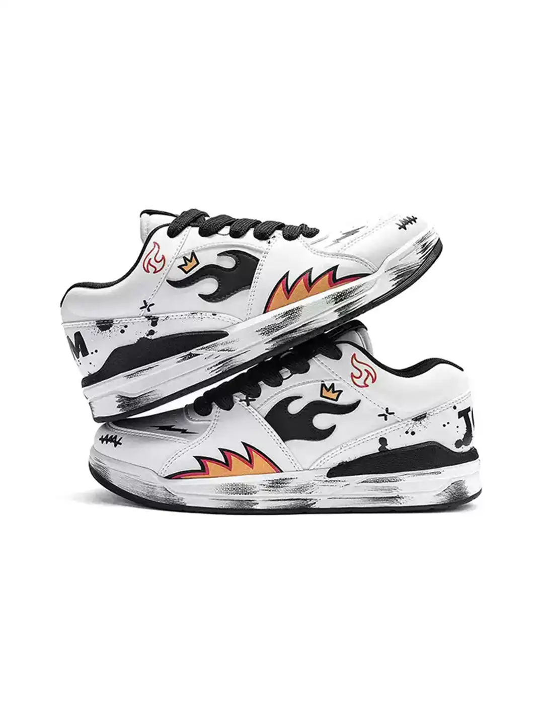 TALKING TOM | "Flame" Scuffed Sneakers