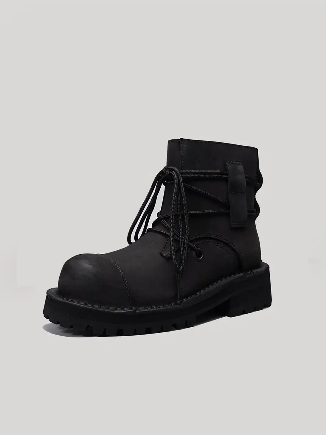 CROOKED CARD | Full Leather Retro Chelsea Boots