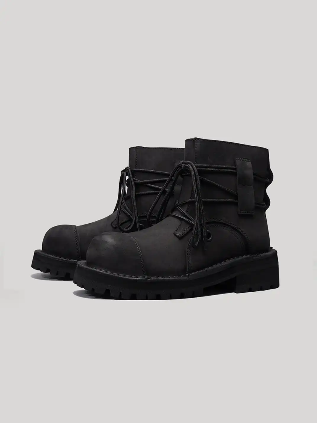 CROOKED CARD | Full Leather Retro Chelsea Boots