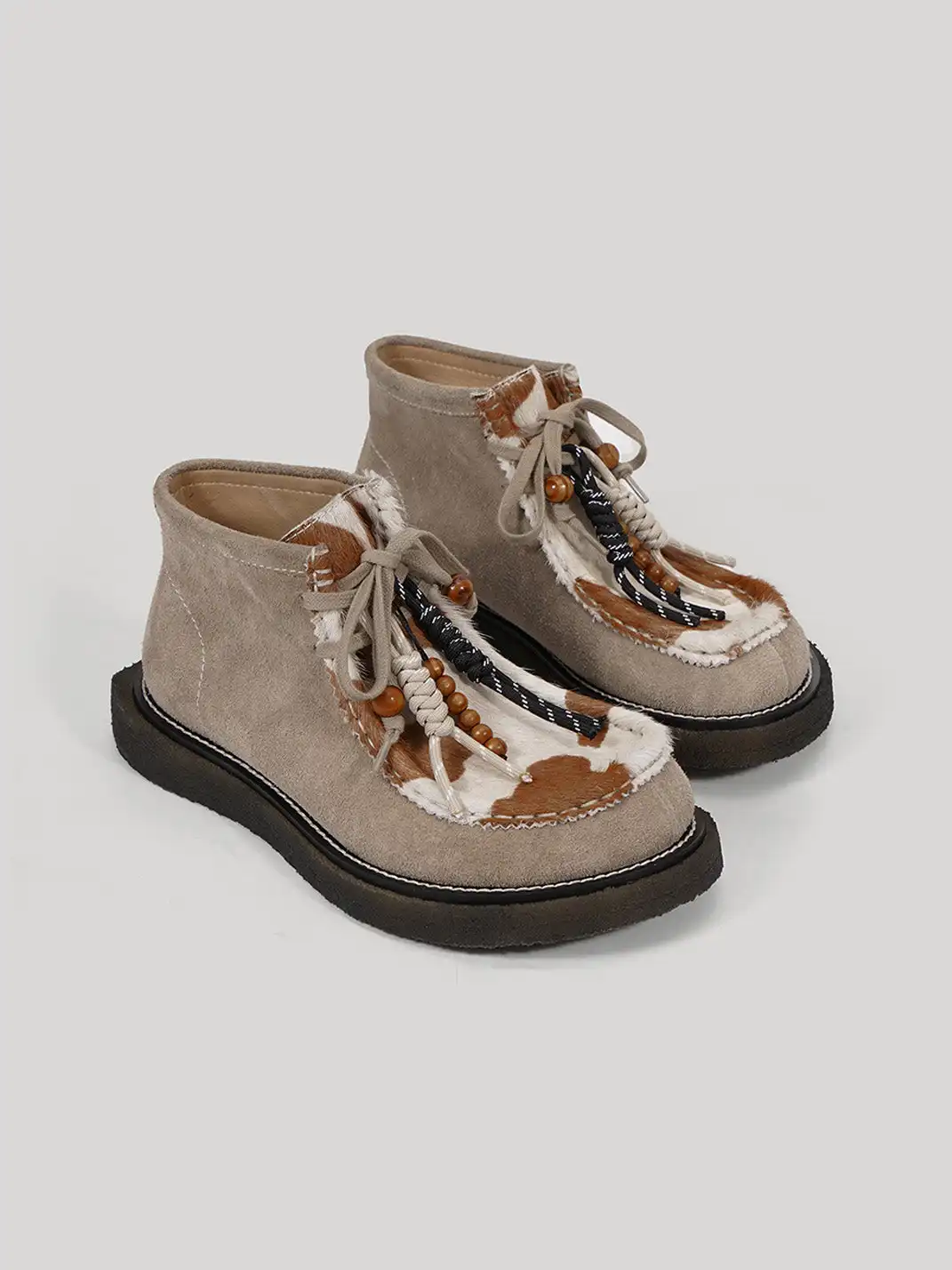 CROOKED CARD | Unique Leather Moccasin Shoes