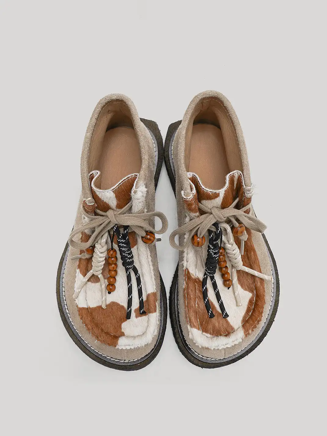 CROOKED CARD | Unique Leather Moccasin Shoes