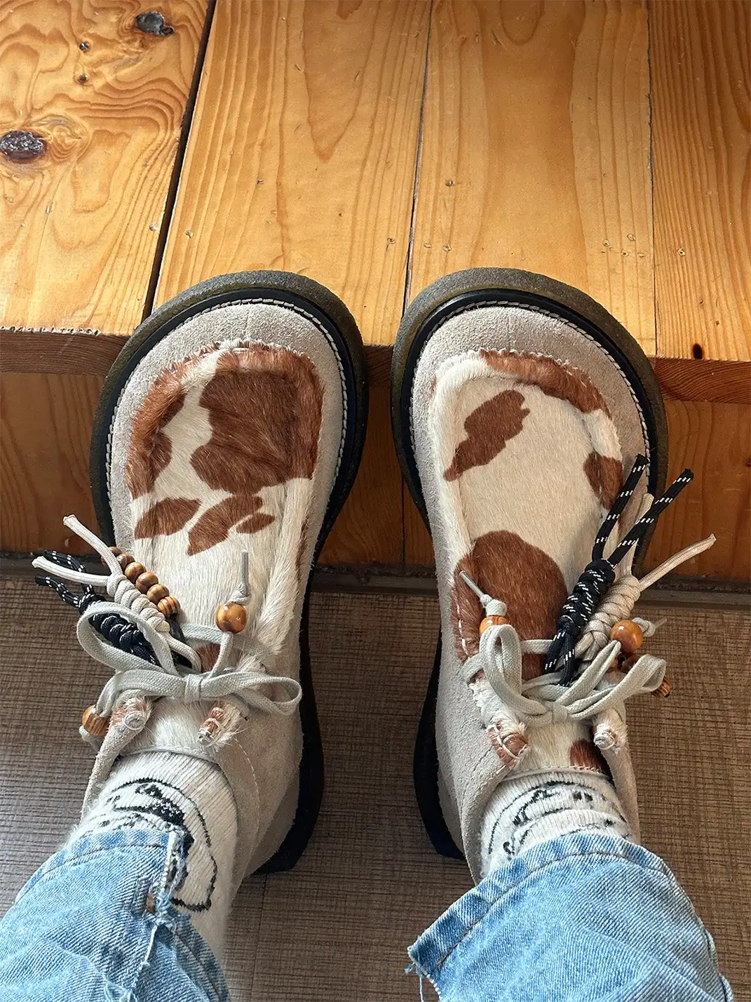 CROOKED CARD | Unique Leather Moccasin Shoes