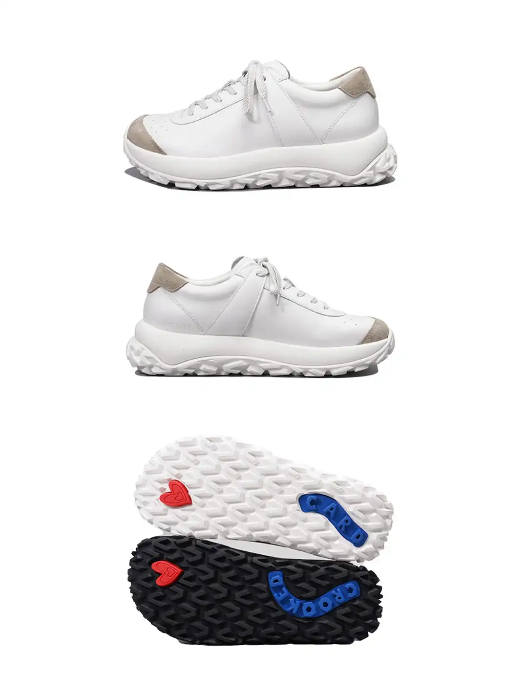 CROOKED CARD | Chunky Platform Soft Sole Casual Sneakers