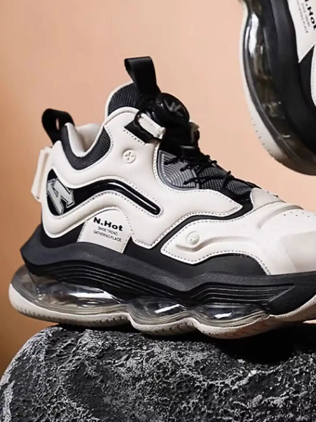N·HOT | High Platform Air Cushion Sneakers