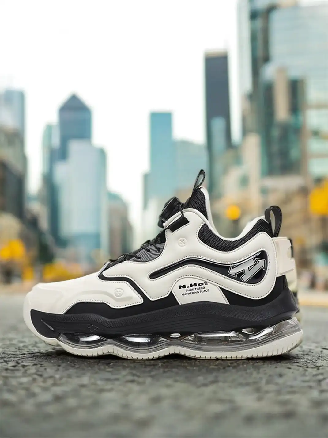 N·HOT | High Platform Air Cushion Sneakers