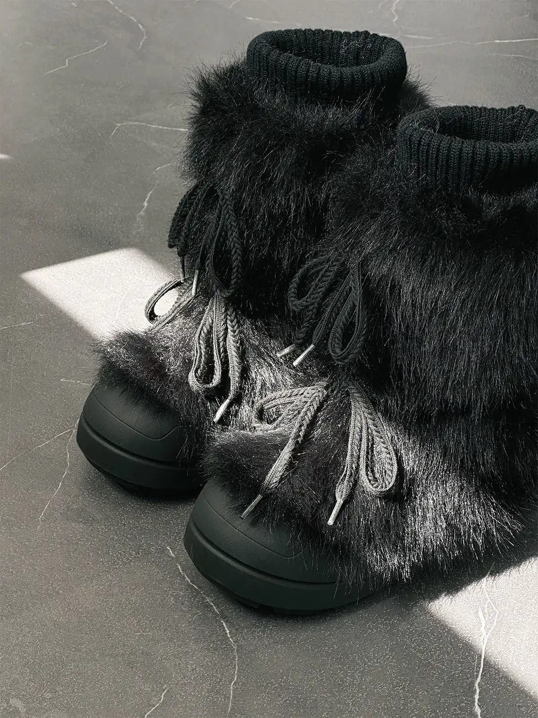 GSL | Fur Lined Mid-Top Platform Ankle Boots