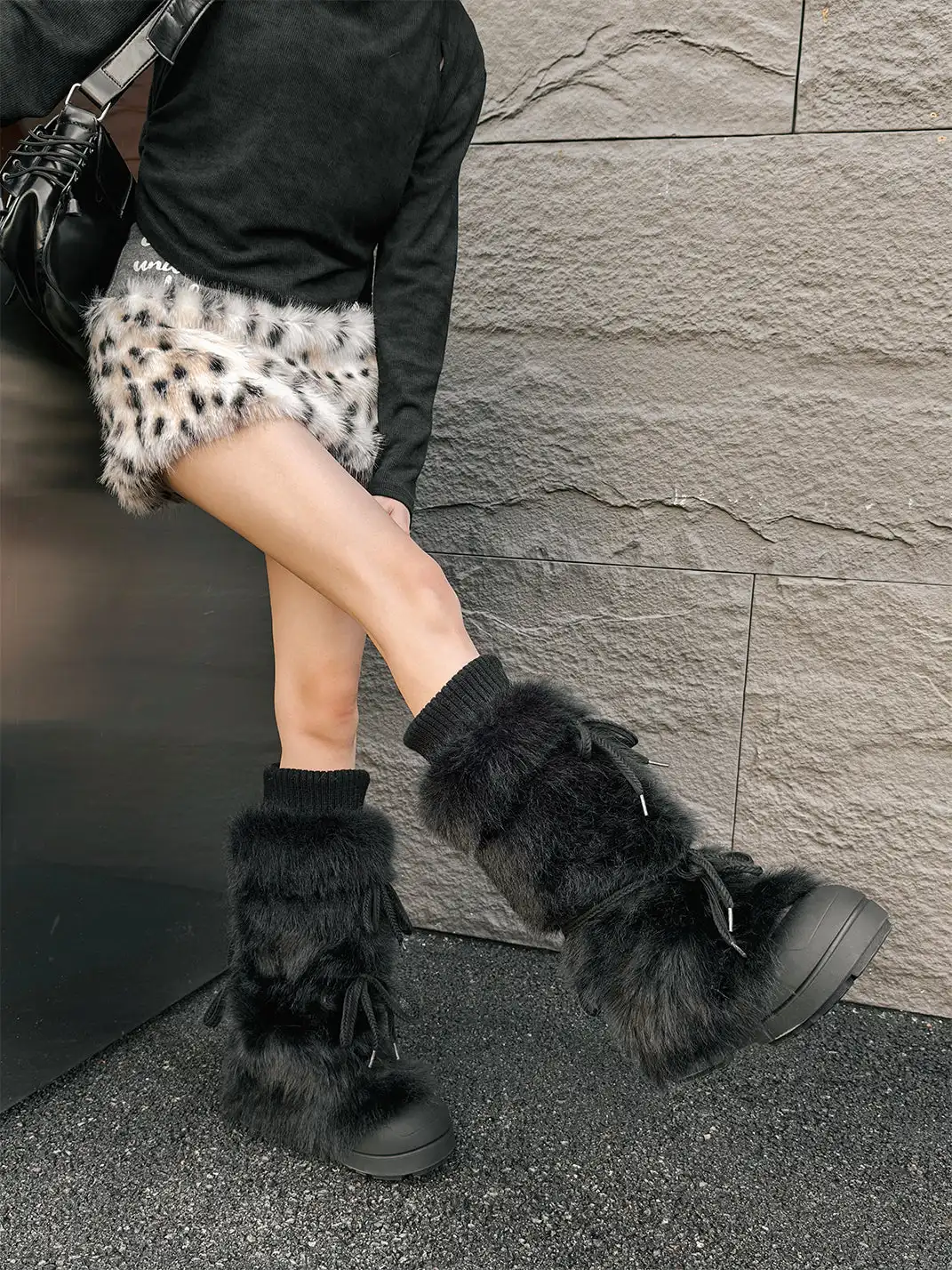 GSL | Plush-lined Tall Platform Boots