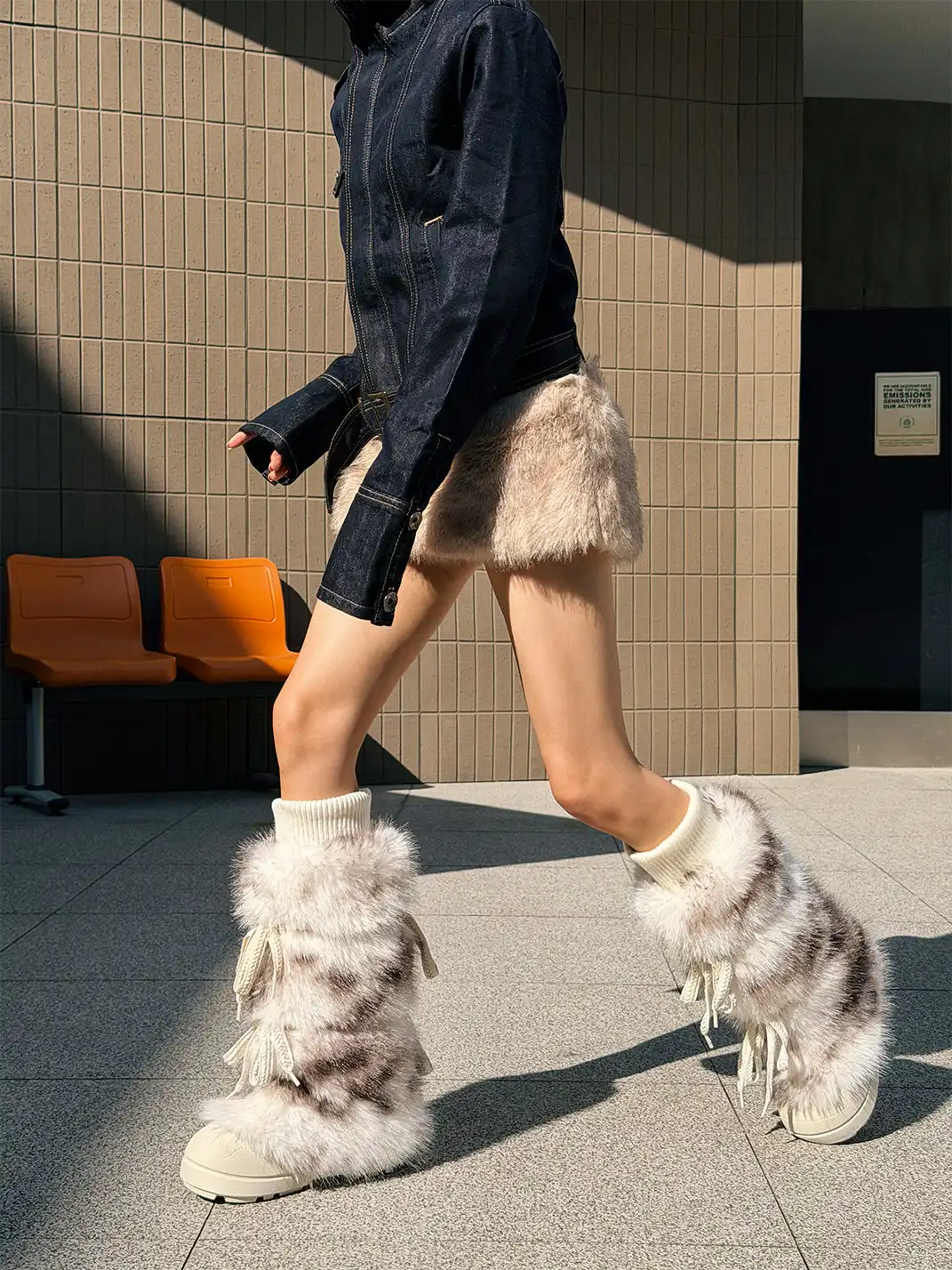 GSL | Plush-lined Tall Platform Boots
