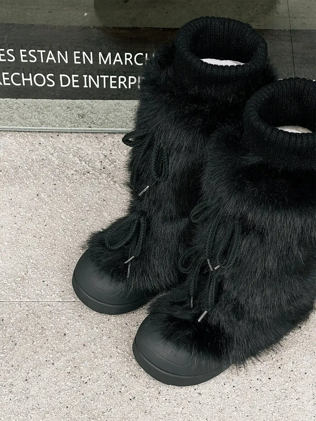 GSL | Plush-lined Tall Platform Boots