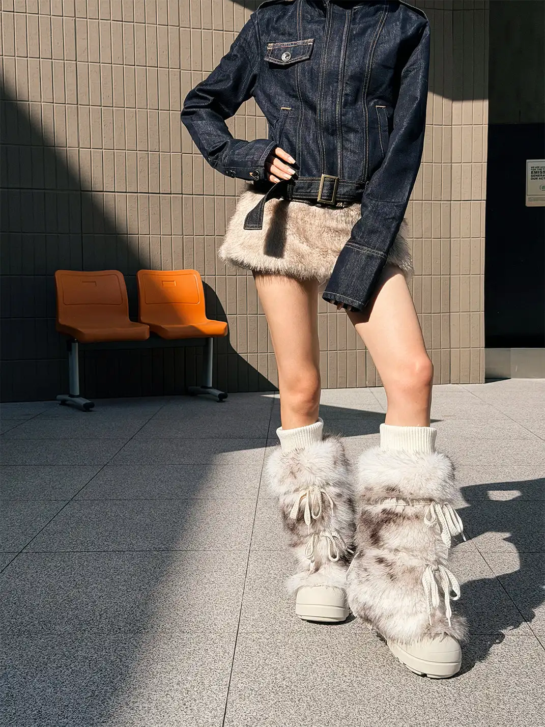 GSL | Plush-lined Tall Platform Boots
