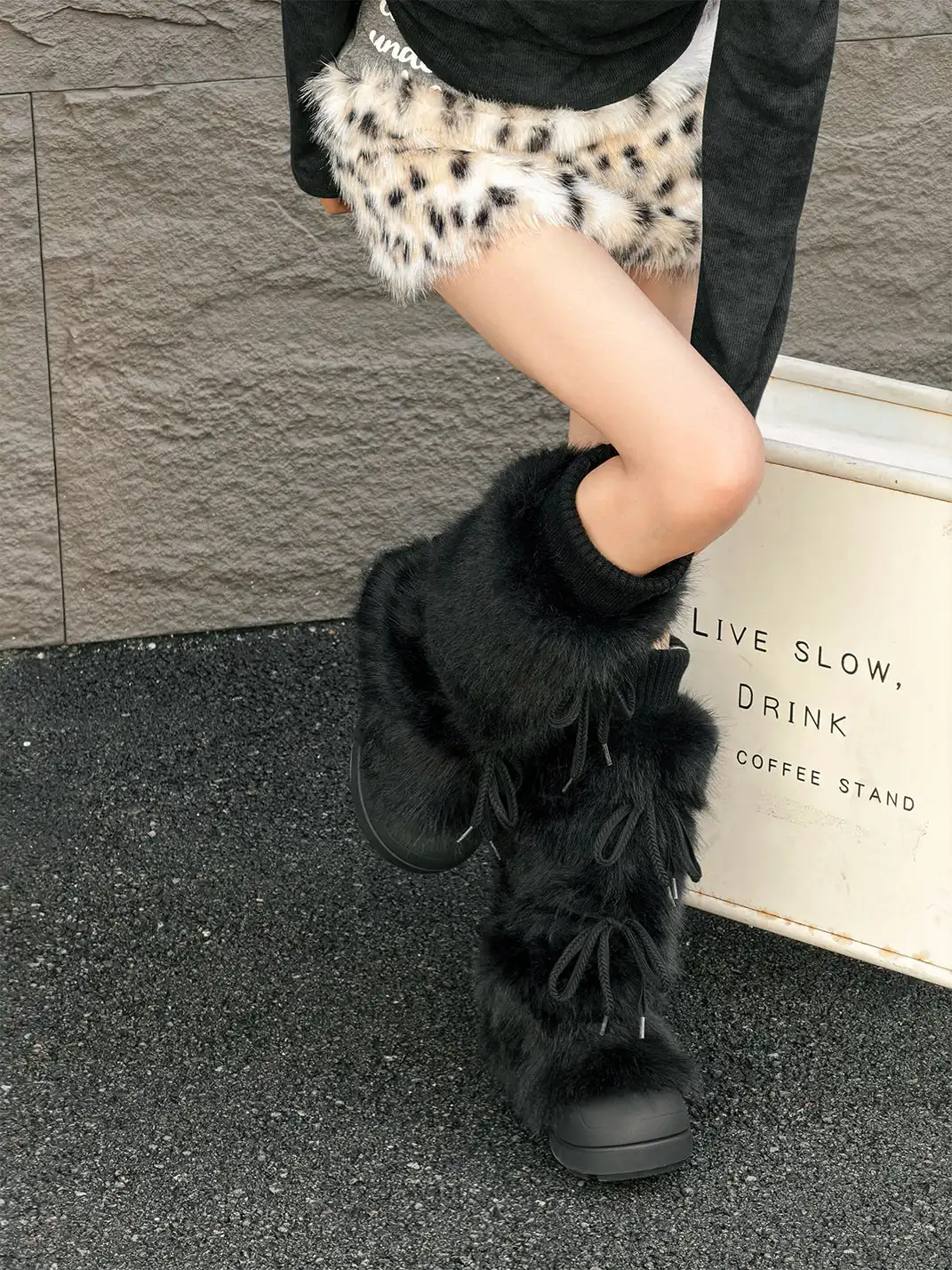 GSL | Plush-lined Tall Platform Boots