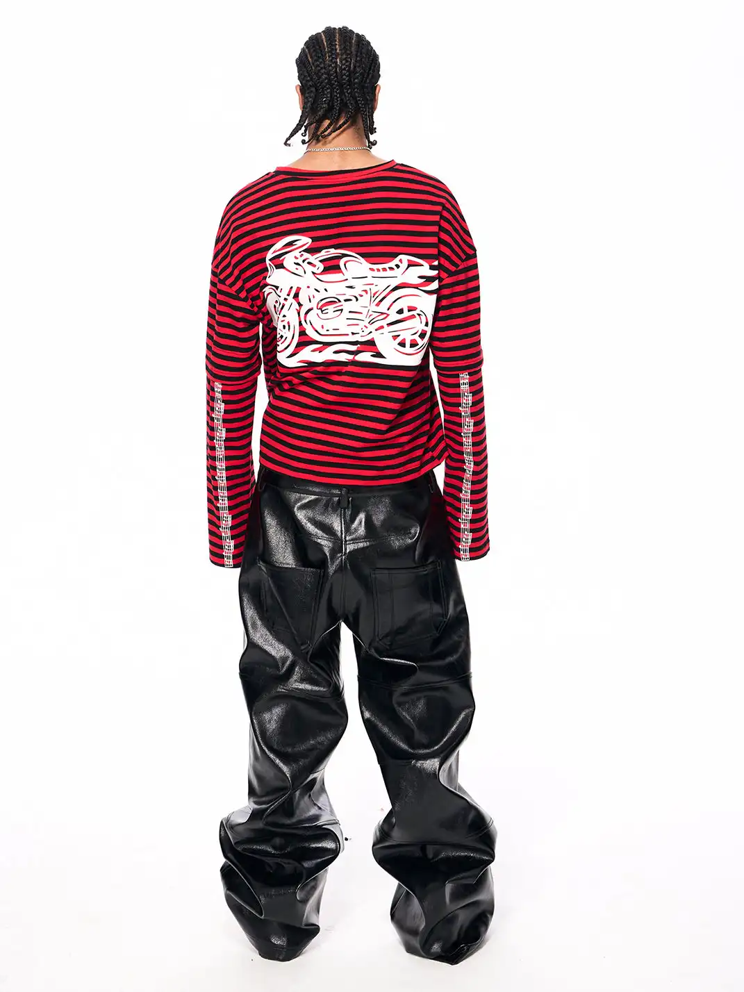 Fourth3ex | Motorcycle Print Long Sleeve T-shirt