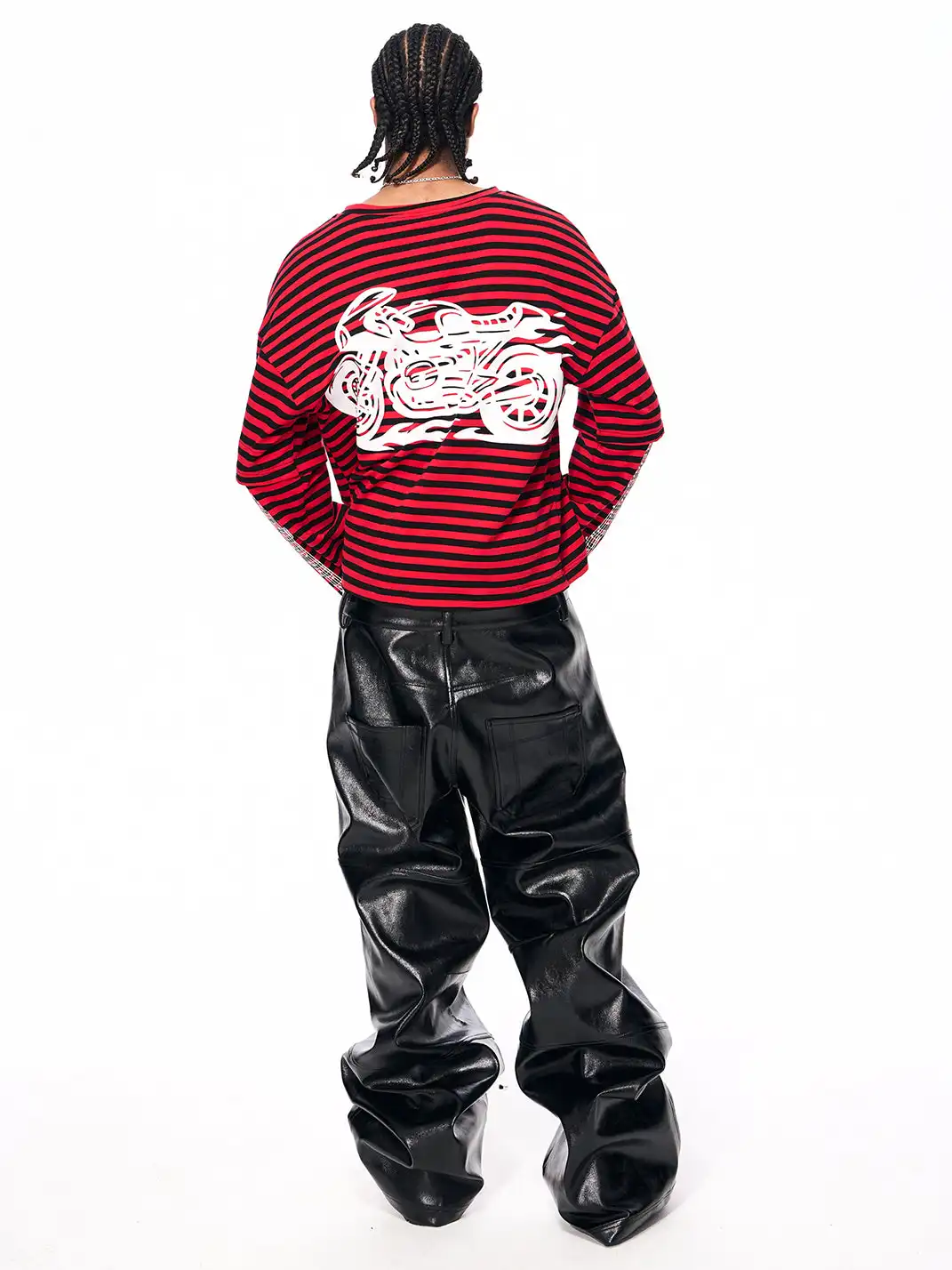 Fourth3ex | Motorcycle Print Long Sleeve T-shirt