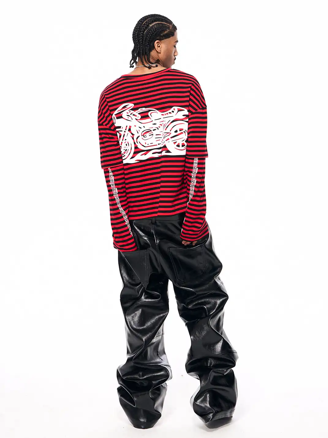 Fourth3ex | Motorcycle Print Long Sleeve T-shirt
