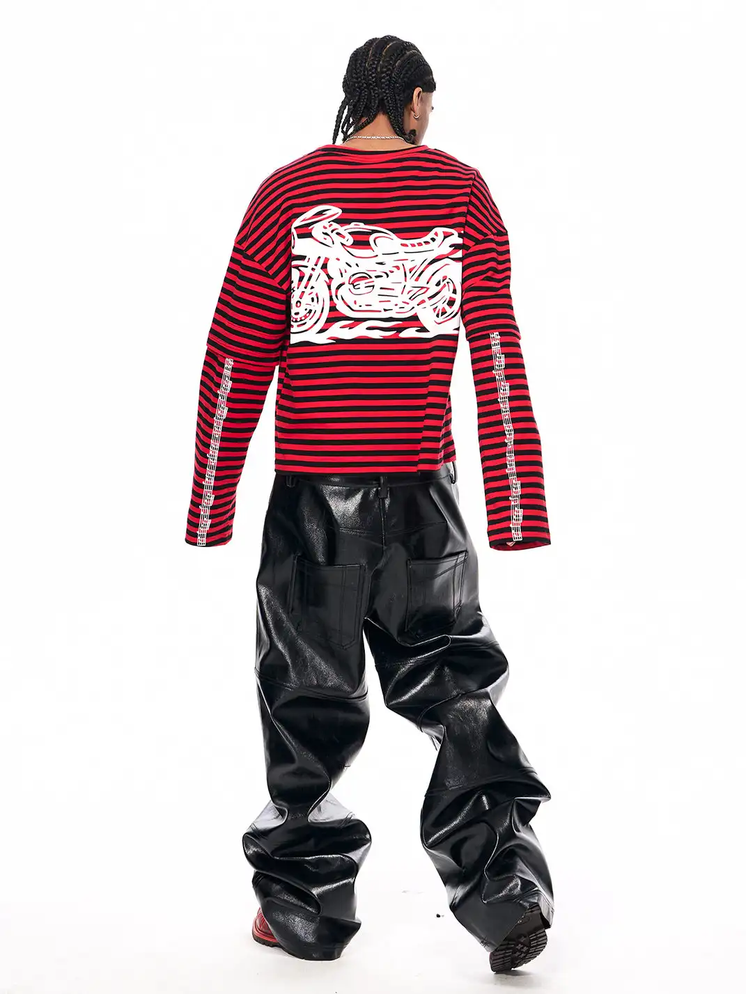 Fourth3ex | Motorcycle Print Long Sleeve T-shirt