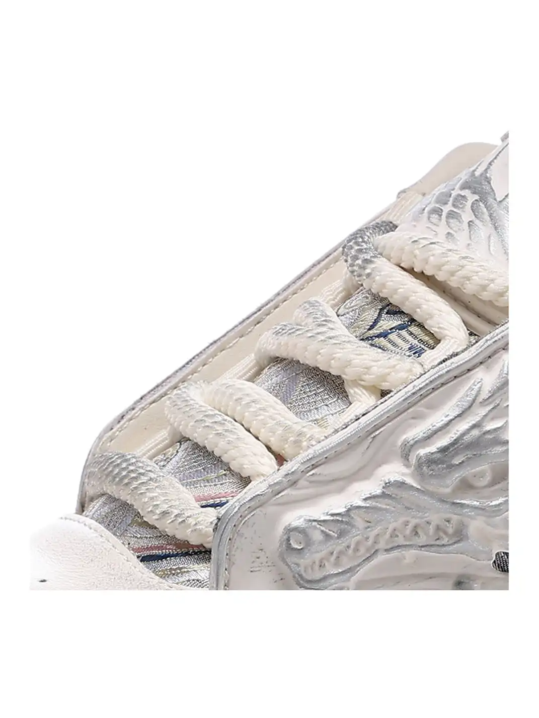 SGSX | Chinese Dragon Relief Sneakers - White