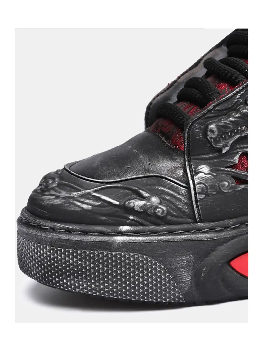 SGSX | Chinese Dragon Relief Sneakers - Black