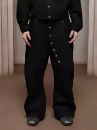 DND4DES | Asym Button Wool-Blend Pants