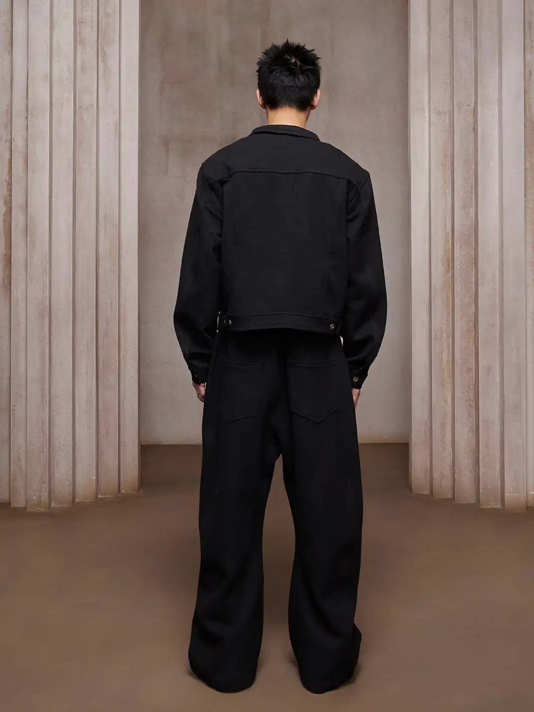 DND4DES | Asym Button Wool-Blend Pants
