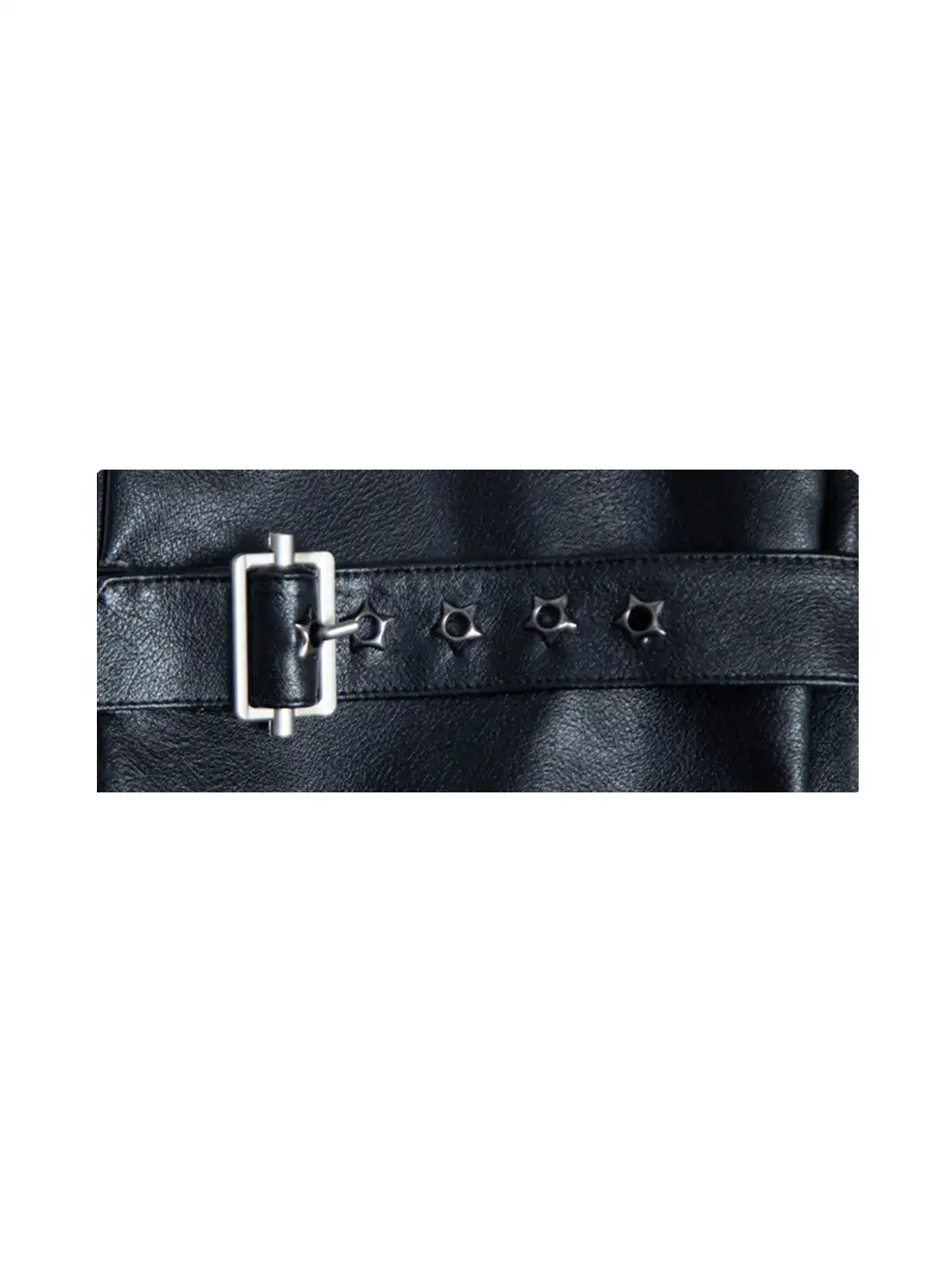 SS2L | Rivet Buckle Strap Punk Chic Leather Leg Warmers