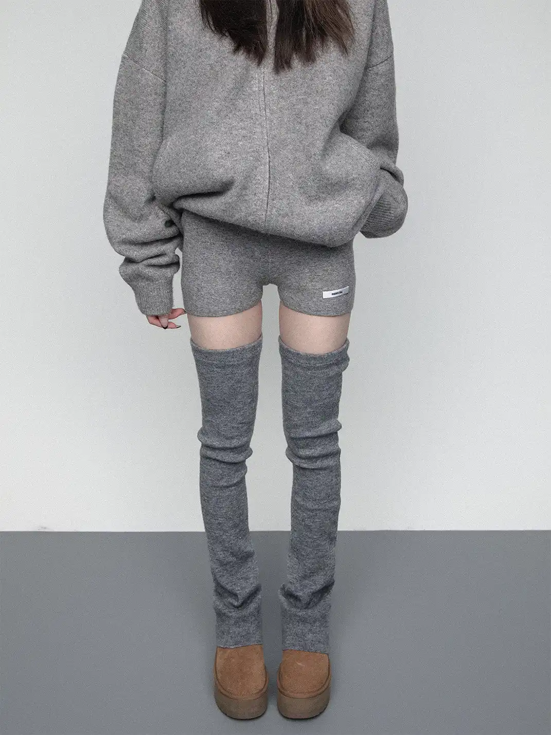 SS2L | Soft Stretch Knit Flared Thigh High Leg Warmers