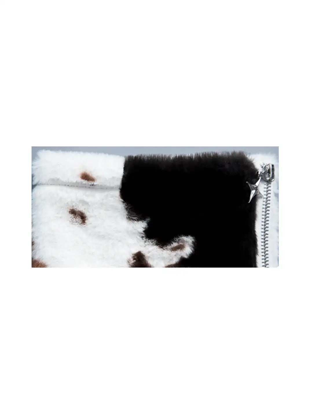 SS2L | Cow Print Faux Fur Plush Thick Leg Warmers