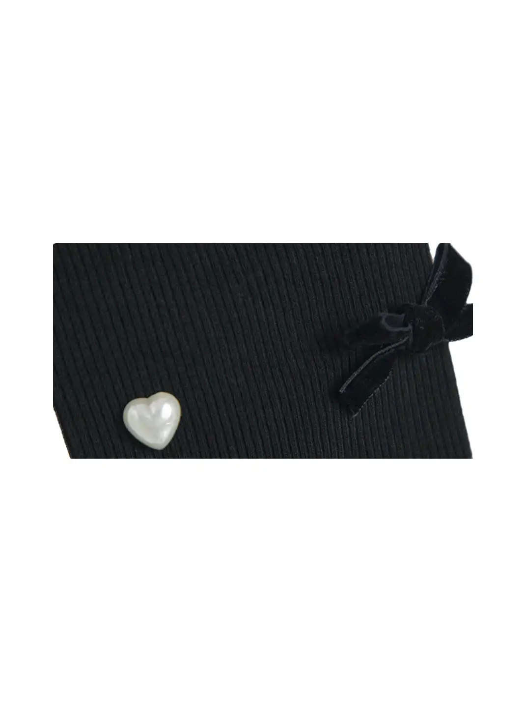 SS2L | Bow-tie Pearl Heart Pantyhose