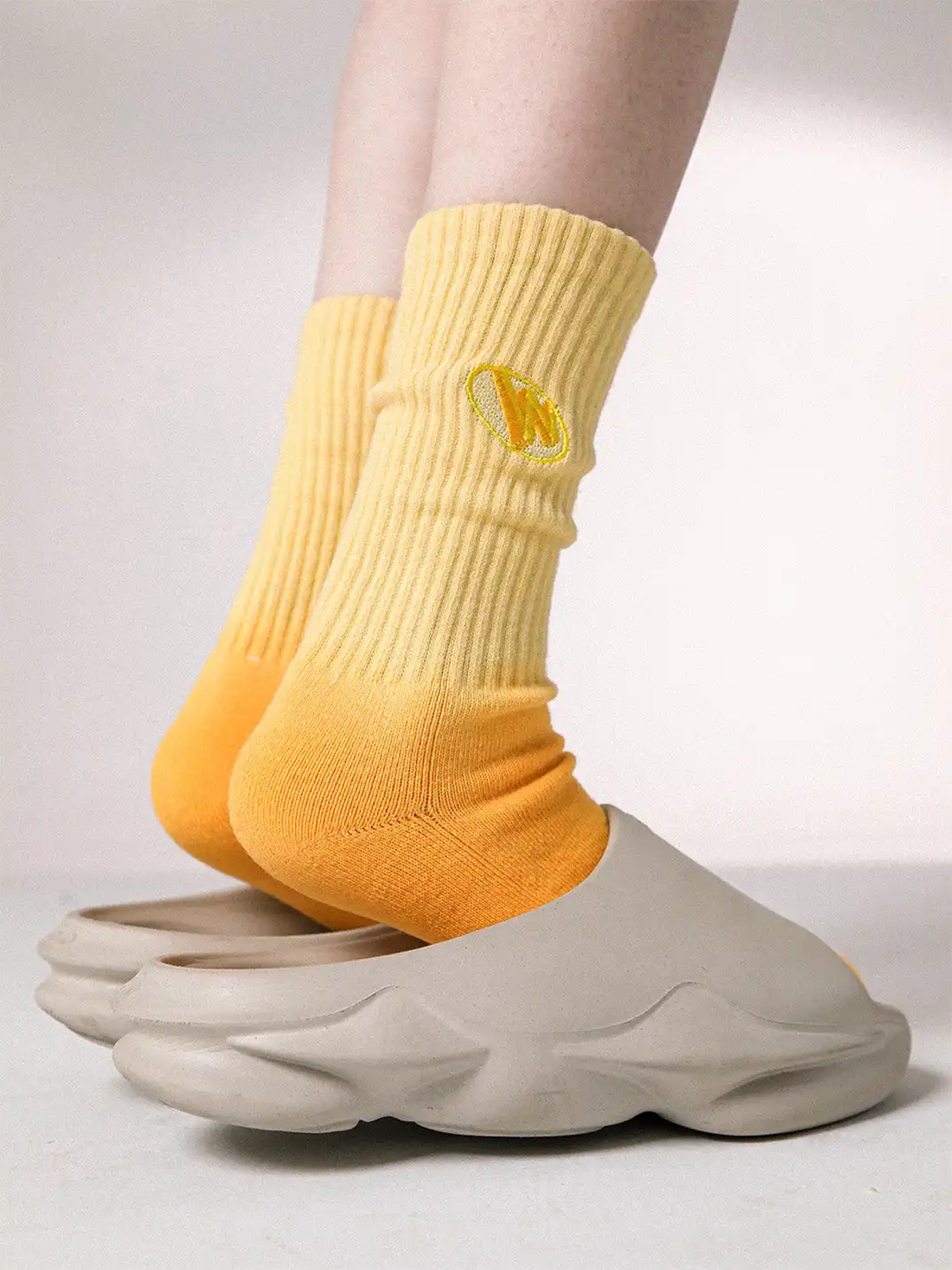 SS2L | Tie-Dye Gradient Candy Color Terry Socks