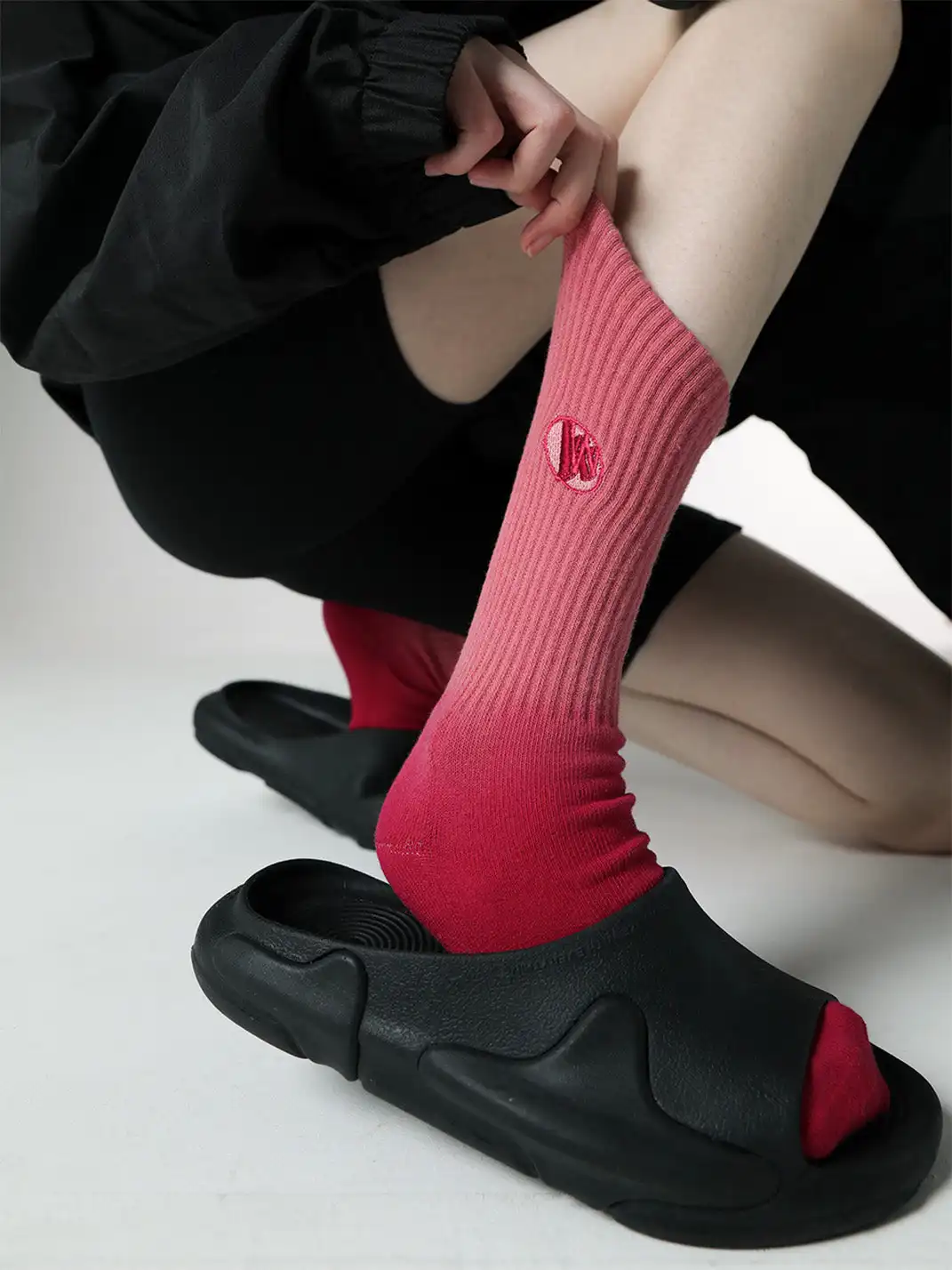 SS2L | Tie-Dye Gradient Candy Color Terry Socks