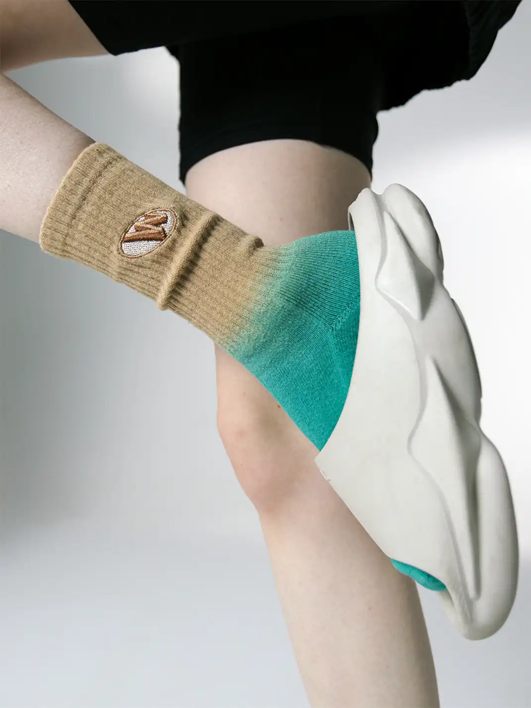 SS2L | Tie-Dye Gradient Candy Color Terry Socks