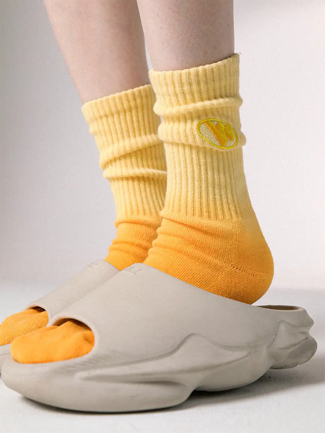 SS2L | Tie-Dye Gradient Candy Color Terry Socks