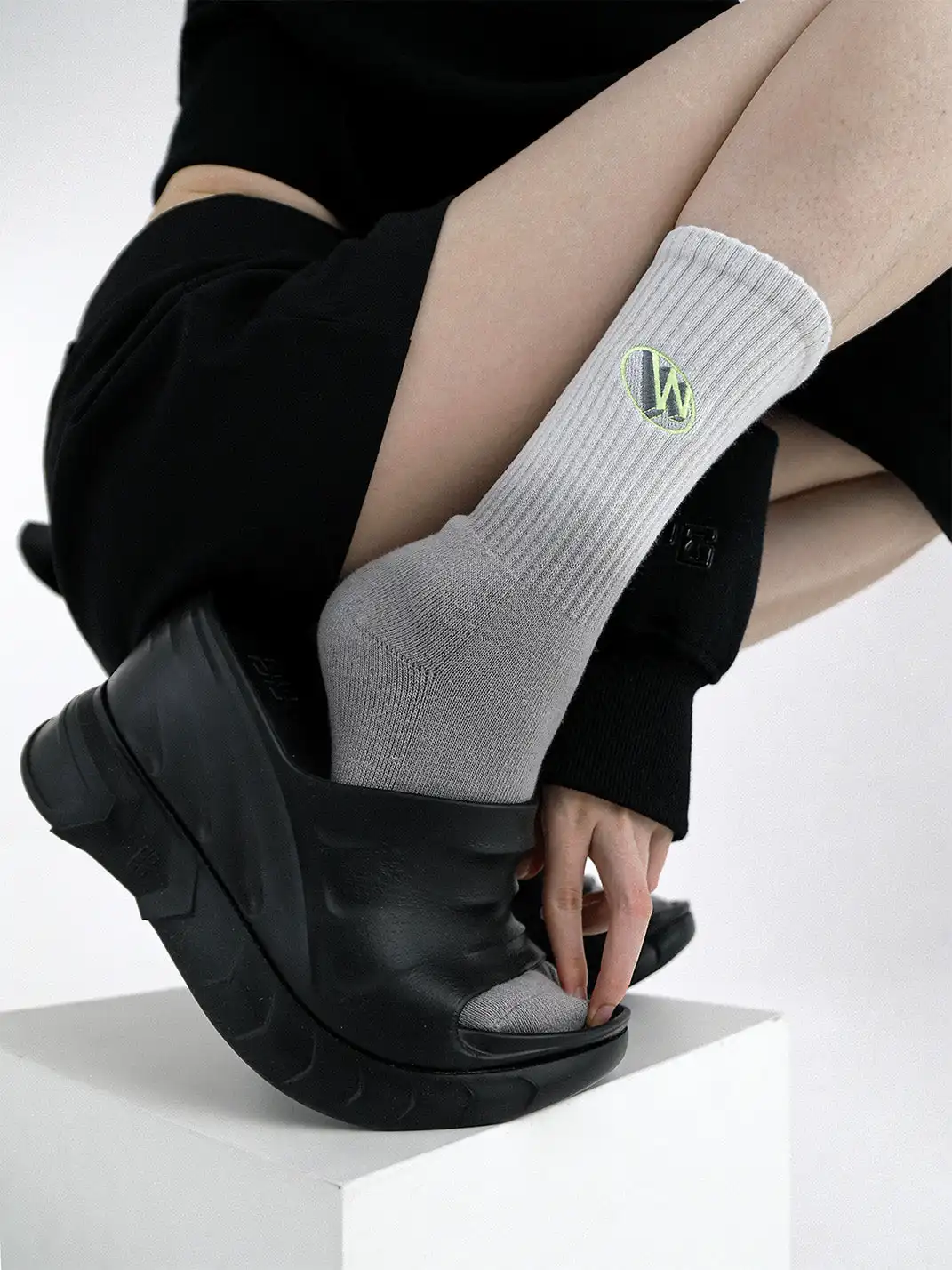 SS2L | Tie-Dye Gradient Candy Color Terry Socks
